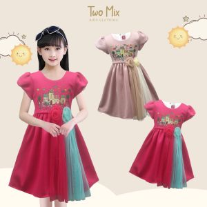 TWO MIX - Dress Anak Perempuan Kaos Scuba 1-12 Tahun 4203