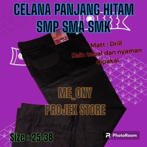 PROMO CELANA PANJANG HITAM STANDAR SMP SMA DAN SMK