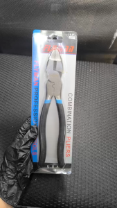 Flyman Combination Pliers 9.5" with Insulated Rubber Handle Cr.V High Quality Heavy Duty Flat Nose Pliers