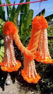 มาลัยสามชายแขวนรถบรรทุกแบบเกลียวสีน้ำเงิน