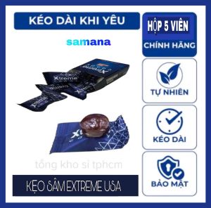 (Hàng Chuẩn) Hộp 5 Viên Kẹo Hồng Sâm Xtreme Nồng Mùi Sâm Thơm Ngon - giao hang che ten