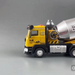 Mixer Truck Alloy+Plastic Diecast Model Engineering Construction Play Vehicle Pull Back Collection Educational Toys For Children