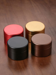 Hộp Đựng Trà Bằng Kim Loại Di Động Hộp Đựng Trà Puer Cỡ Lớn Hộp Sắt Kín Kiểu Nhật Hộp Đựng Trà Bằng Hợp Kim Nhôm Cỡ Nhỏ