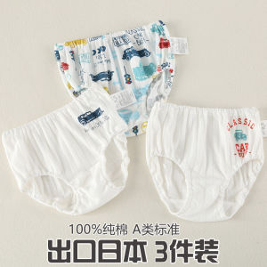 Pure Cotton Childrens Underwear Boys Triangle Shorts Bread Pants All Seasons Comfortable Breathable Innerwear for Kids