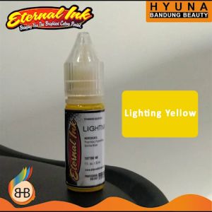 HBB Pigmen Lighting Yellow Tinta Tatto Eternal Profesional Menggunakan Bahan Alami Aman di Kulit 30ml