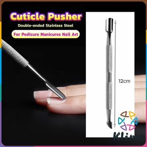 Klimo Stainless Steel Cuticle Shirker Trimmer Metal Double-Ended Finger Dead Skin Push Nail Tool