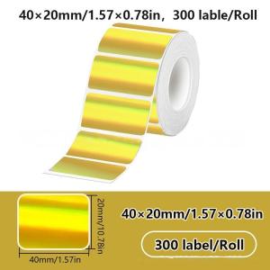 EELHOE | New 1 Roll Laser Silver/Matte Silver Labels Thermal Transfer Printing Paper Round Square Sticker For M110 Printer For Phomemo