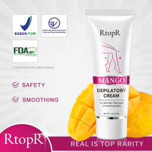RtopR Mango Depilatory Cream Body Painless Effective Hair Removal Cream for Men and Women Whitening Hand Leg Armpit Hair Loss Product 40g