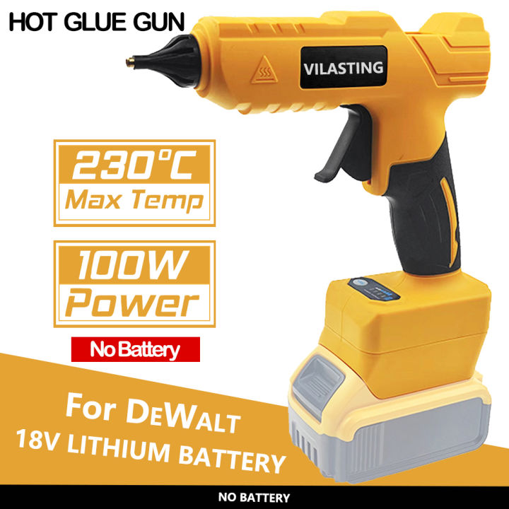 Electric Hot Melt Glue Gun for Dewalt 18V Battery Cordless Electric