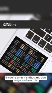 Keyboard Shortcut Stickers for Laptop