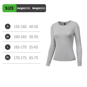 WOSAWE Winter Fleece Cycling Underwear Womens Base Layer Long Sleeve Motorcycle Bicycle Undershirt Thermal Sport Gear