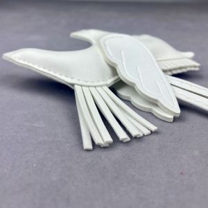 Adorable 28-Color Winged Pony Keychain PU Leather Bag Charm with Tassel Tail Stuffed Macaron-Colored Horse Bag Charm