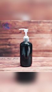 Botol Pump 250ml Hitam / Botol Kemasan Sabun Cair 250ml Pump Bening