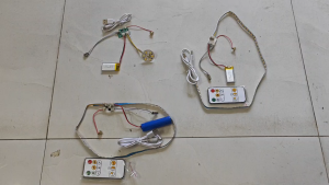 Combo mạch điều khiển led có pin + led tròn hoặc dây led 2 màu dài 50cm