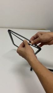 A4 POP Advertising Poster Frame Adjustable Display Stand Black Plastic Frame with Metal Stand Poster Hanger Plate Stands For Display - Lazada