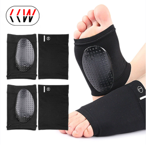 CCW 1 Pair Compression Arch Support Sleeves Cushioned Arch Support Braces Gel Pads for Flat Foot Pain Relief Plantar Fasciitis Heel Spurs