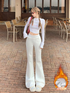 กางเกงขายาวทรงหลวมเอวสูงสำหรับผู้หญิง ทรงขาบาน ทรงหลวม กางเกงขายาวลำลอง ทรงหลวม ทรงเข้ารูป ทรงยาว ทรงเข้ารูป