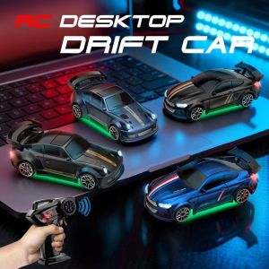 1:32 RC Mini Alloy High Speed Car Off-Road Vehicle with 2.4G Remote ControlDual Speed Transmission LED LightsRacing Truck Toy