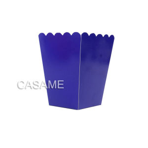 12 Pieces Pure Brown Kraft Popcorn Boxes Container Birthday Movie Party Favors Treat Bags Wedding Bridal Favor Guests Gifts Box