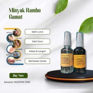 Minyak Rambo Gamat Mustafa Itam Langkawi
