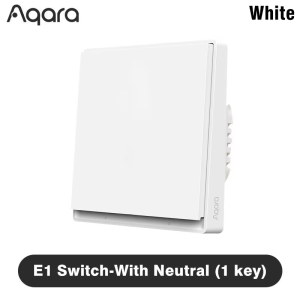 Aqara | Aqara E1 Smart Wall Switch Zigbee 3.0 Wireless Key Light Switch Fire Wire With/No Neutral For Xiaomi Home Homekt APP