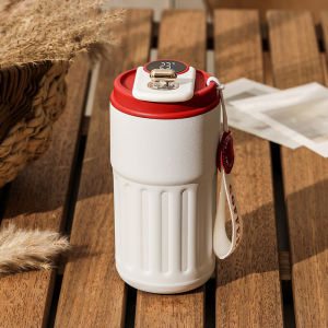 450ml Smart Thermos Bottle Digital LED Display Temperature Coffee Cup Stainless Steel Vacuum Cup Business Portable Thermal Mug