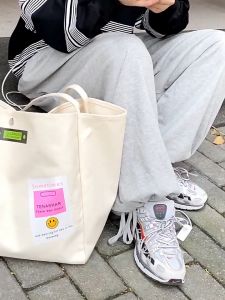 Tas Kanvas Tote Bag Kapasitas Besar Tas Kanvas Big Size Shopping Bag