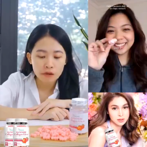 【Local Stock】Glutathione Collagen Glow Gummies Collagen Capsule Vitamins Anti-Aging Whitening Skin Glutathione Kolagen Glow Gummies Kolagen Kapsul Vitamin Anti-penuaan Kulit Pemutihan