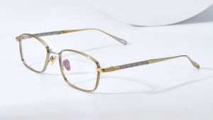 FONEX Pure Titanium Glasses Frame Men Brand Design Vintage Square Eyeglasses Business Full-Rim Japanese High-Quality Ultralight Custom Myopia Optical Prescription Eyewear 85723