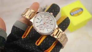 Box Exclusive Jam Tangan FOS Permata VA-945NR / Jam Tangan Fashion Wanita Tali Rantai Diameter 36cm