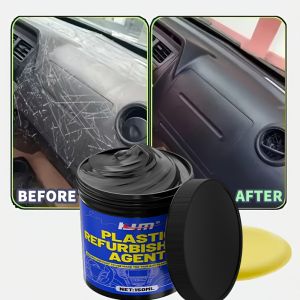 Multi-Purpose Tire & Plastic Restorer – Repairs Whitening Fades & Scratches | Interior Shine Wax Nano Crystal Coating for Yell
