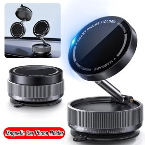 【WOKEN】2025 New Magnetic Phone Holder for Car 360 Degree Rotating Vacuum Adsorption Multi-Function Foldable Lazy Phone Holder for Car/Glass/Smooth Surfaces