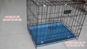 Chuồng chó，Có thể gập lại Lồng chó mèo tặng khay vệ sinh Nhiều kích cỡ M/L/XL Chọn