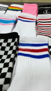 Kaos Kaki Anak Old school Motif Polos Kids Sock 7-12 Tahun