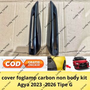 cover foglamp Agya 2023 2024 2025 2026 Carbon Tipe G non body kit
