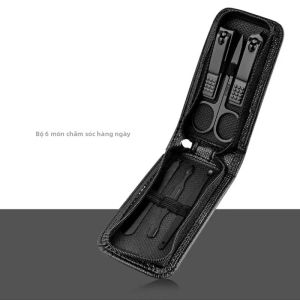Bộ Dụng Cụ Cắt Móng 6 Món Dành Cho Nam Và Nữ Dụng Cụ Làm Móng Và Làm Đẹp Gia Dụng Di Động Chất Liệu Thép Carbon Dùng Cho Móng Tay Và Móng Chân