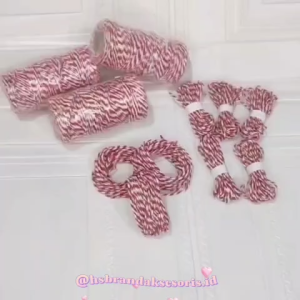 (5METER) TALI BENANG MERAH PUTIH HUT RI 17 AGUSTUS / TALI HIASAN KADO / TALI KALUNG GELANG / TALI HANGTAG HAMPERS / TALI KERAJINAN TANGAN CRAFT / TALI BAKCANG / TALI HAMPERS IMLEK NATAL LEBARAN / TMP7914