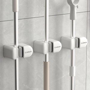 Giá Treo Chổi Dính Tường MRUN TBJ-3723 Không Cần Khoan Dụng Cụ Vệ Sinh Nhà Tắm Dụng Cụ Treo Chổi Dụng Cụ Treo Khăn Dụng Cụ Lưu Trữ