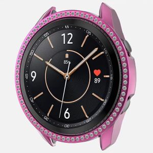 TPU Electroplated Bumper Bling Crystal Diamonds Frame Watch Case for Samsung Galaxy Watch 4 with 42mm 46mm