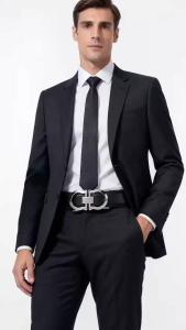 Sale CARTELO Mens Authentic Leather Belt Double D Auto Buckle Business Casual Dress Belt