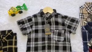 Kemeja Flanel Anak Laki Laki Kemeja Flannel Anak Kemeja Kotak Lengan Pendek Usia 2 3 4 5 6 Tahun