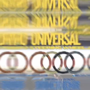 GCAO UNIVERSAL STEERING WHEEL COVER GLOSSYBROWN+LEATHER (MEDIUM)