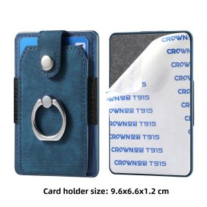 Universal Ring Holder iPhone Huawei Elastic Edge Magnetic Absorption Card Slot Back Sticky Phone Case for Apple Oppo IQOO Samsung Honor Vivo OnePlus Car Mount Xiaomi Stand