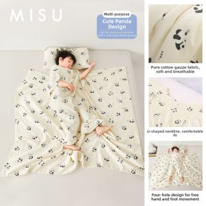 MISU | Cotton Gauze Anti-Kick Kids Sleeping Bag