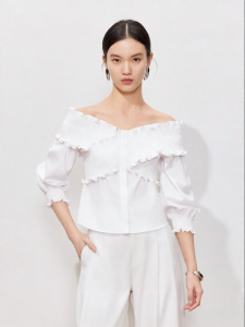 Vero Moda | Summer New Arrival V-Neck Flounce Sleeve Womens Shirt