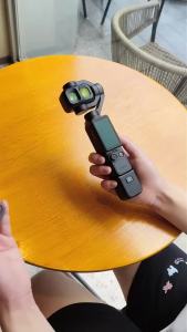 Ốp Silicon aMagisn Cho DJI Pocket 4P Kèm Dây Đeo Tay Vỏ Bảo Vệ Cho Osmo FrameTap Kính Ngắm Và Điều Khiển Từ Xa