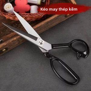 Kéo May Sắc Bén 10 Inch Thép Mangan Dùng Cắt Vải Và Giả Da Phụ Kiện May Vá Cần Thiết