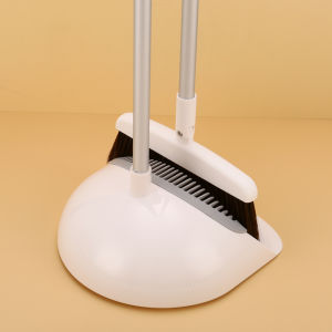 Magnetic Sweeping Brush And Dustpan Set Cartoon High Aesthetic Home Floor Cleaning Tool Hair Resistant Trash Scooper Broom