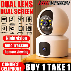 Hikvision CCTV Camera WIFI Connect 360 Panoramic Motion Detect Indoor And Outdoor IP66 Waterproof 1080P Two-Way Voice Audio WIFI Wireless Connection Home Security Cameras Surveillance