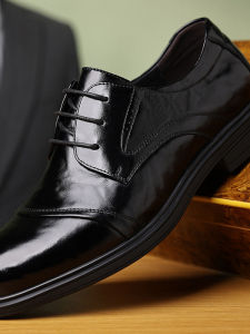 Wedding Groomsman Stylish Derby Shoe First Layer Cow Leather